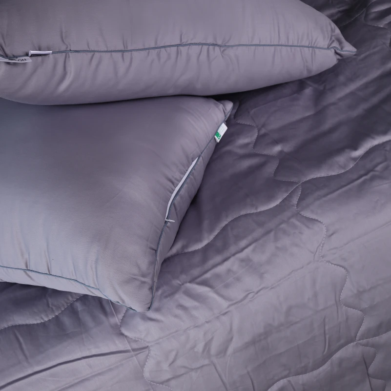 Летний постельный комплект №2992 Line Satin Premium 0251 Skyline "Modal" (одеяло + 2 наволочки) - 2