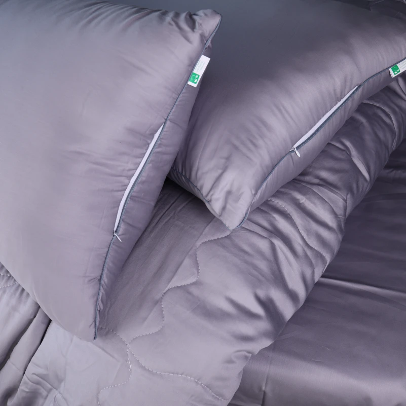 Летний постельный комплект №2992 Line Satin Premium 0251 Skyline "Modal" (одеяло + 2 наволочки) - 5