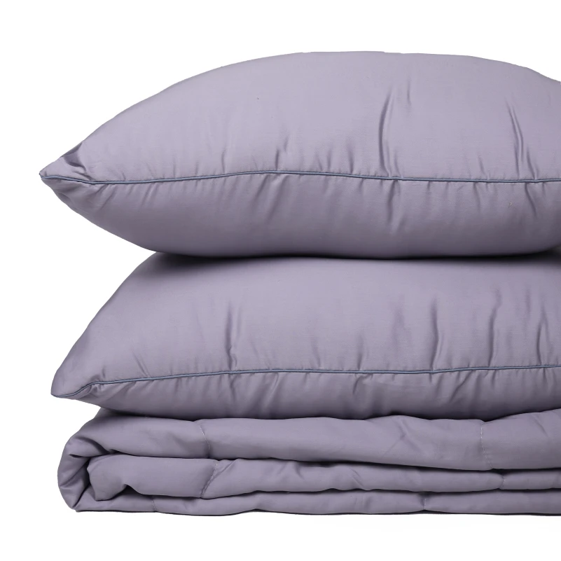 Летний постельный комплект №2992 Line Satin Premium 0251 Skyline "Modal" (одеяло + 2 наволочки) - 8