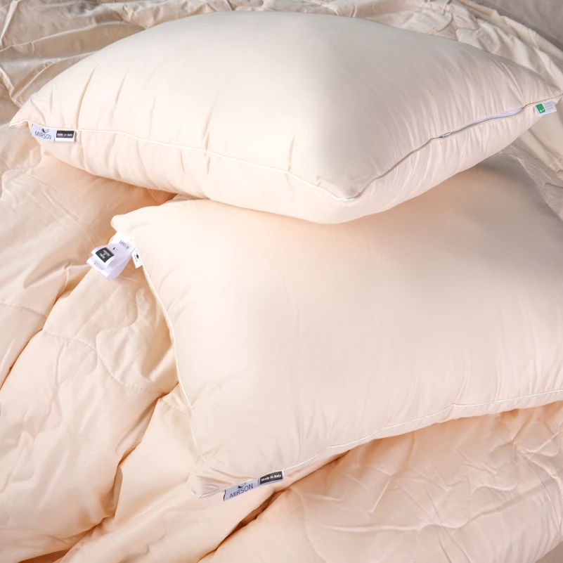 Летний постельный комплект №2963 Line Satin Light Pro 10-016 Creamy "Modal" (одеяло + 2 наволочки) - 5