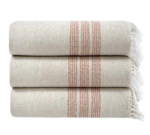 Полотенце С "Line border red"