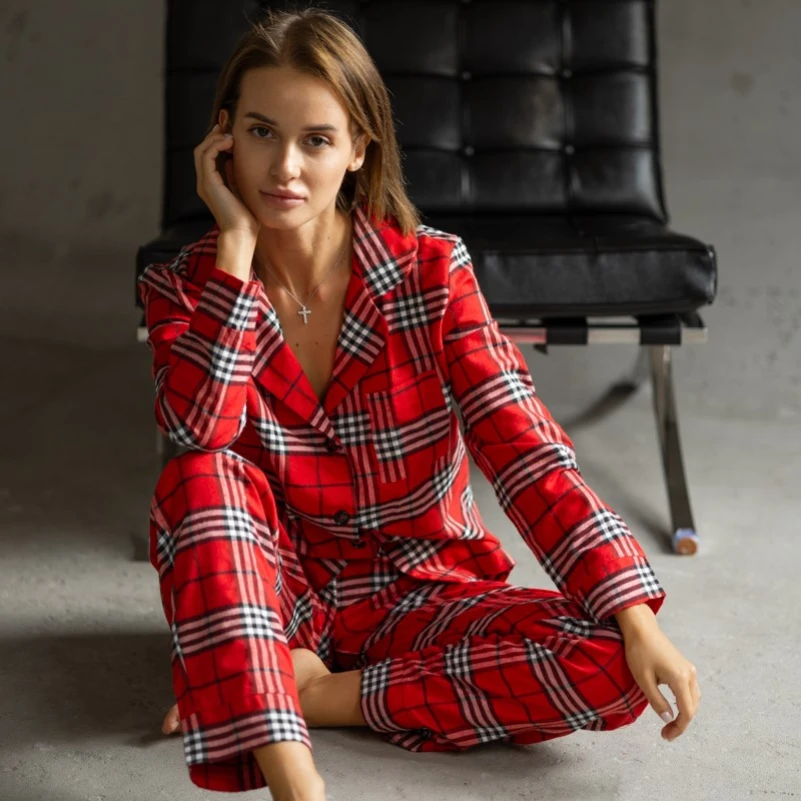 Пижама женская "Lisa red&white" - 2