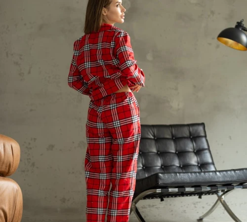Пижама женская "Lisa red&white" - 2