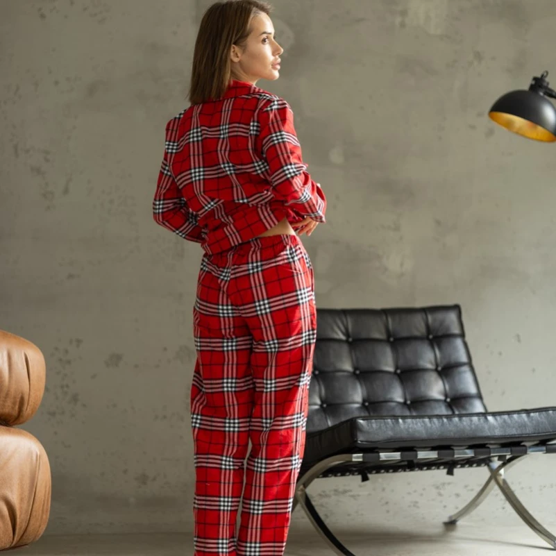 Пижама женская "Lisa red&white" - 1