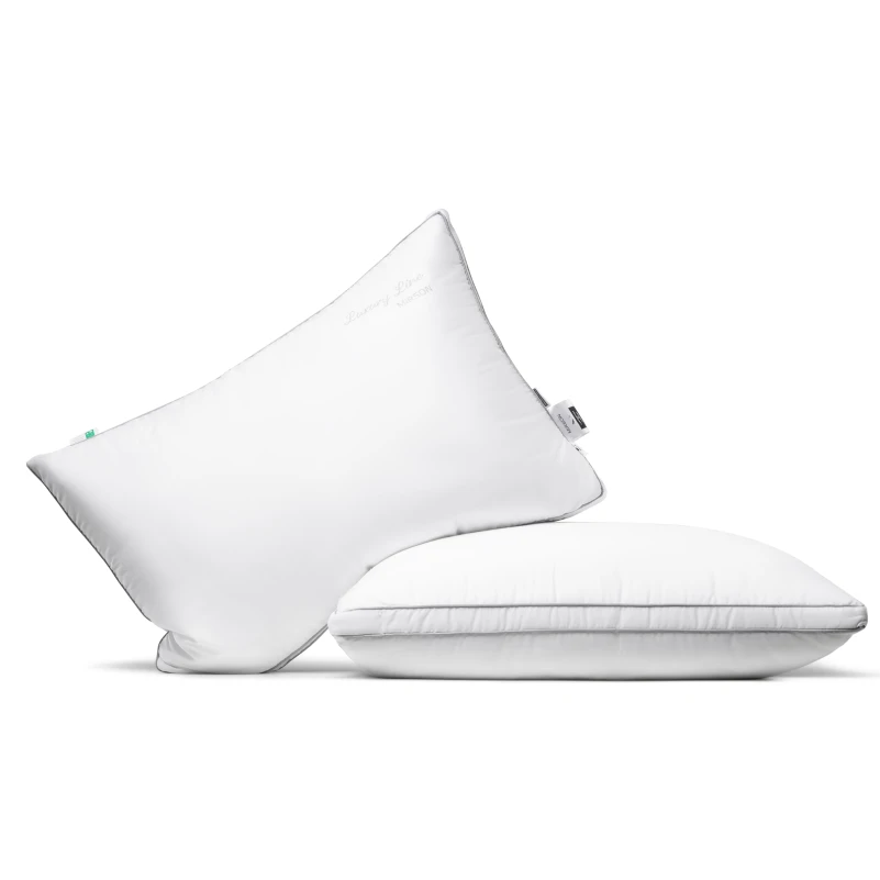 Подушка антиаллергенная Luxury Exclusive №570 Eco-Soft мако-батист (высокая) - 9