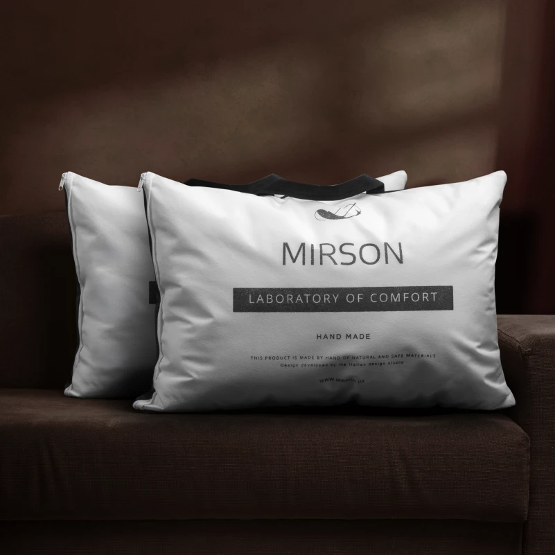 Подушка антиаллергенная Luxury Exclusive №570 Eco-Soft мако-батист (высокая) - 15