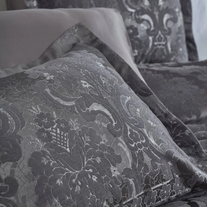 Набір покривало + наволочки 2 шт С "Luxury Jacquard antrasit" - 2