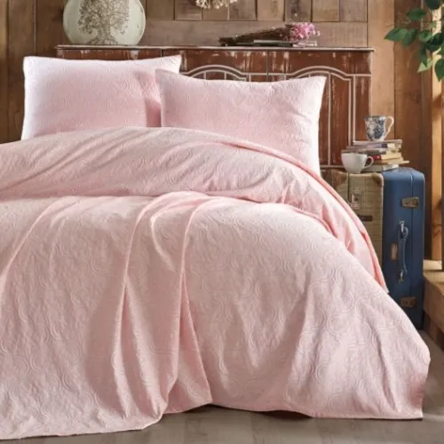  Набор покрывало + наволочки 2 шт С "Luxury Pique powder"