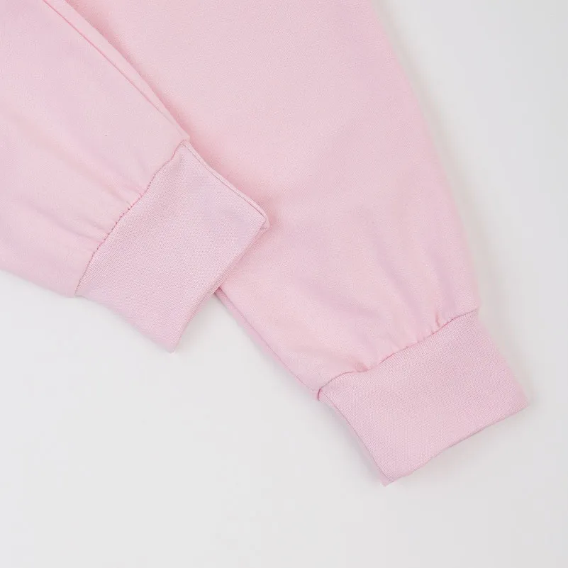 Піжама дитяча утеплена для дівчат (світшот + штани) "Mia" pink heart - 3