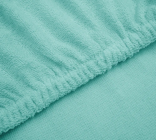 Простынь на резинке К Terry Line "Mint" - высота 25 см