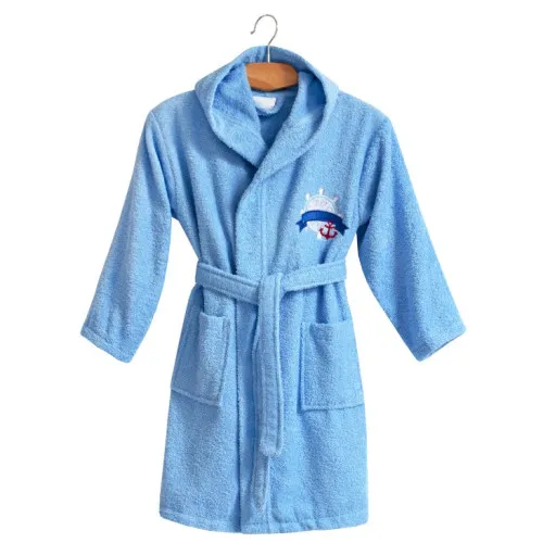 Халат детский "Mono Soft" marine blue