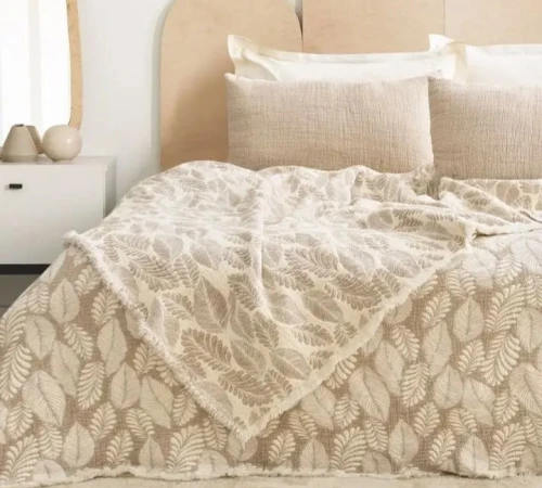 Набір покривало + наволочки 2 шт Т "Muslin Coverlet Set beige"