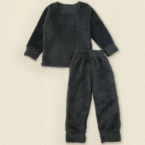 Піжама дитяча тепла "Nebula Nights" asphalt