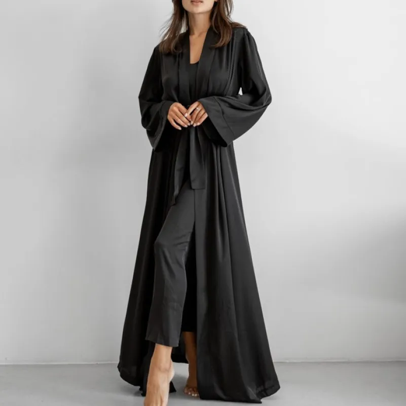 Халат жіночий "Nika robe maxi" black