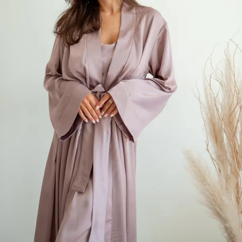 Халат жіночий "Nika robe maxi" cream - 3