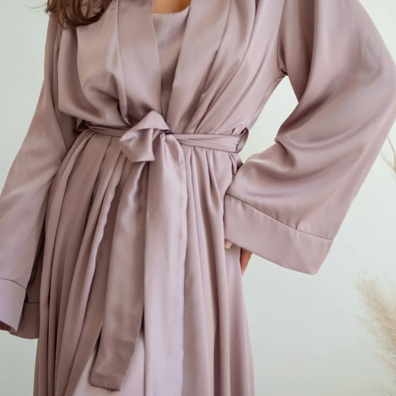 Халат жіночий "Nika robe maxi" cream - 1