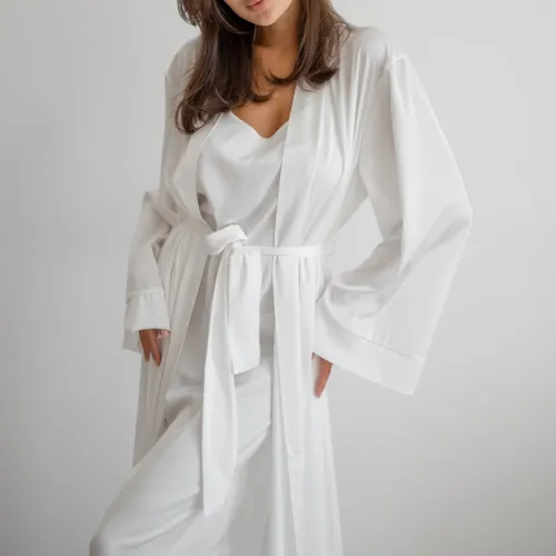 Халат жіночий "Nika robe maxi" white - 3