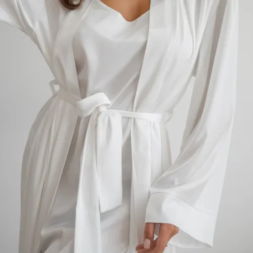 Халат жіночий "Nika robe maxi" white - 2