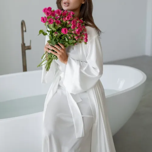 Халат жіночий "Nika robe maxi" white - 5