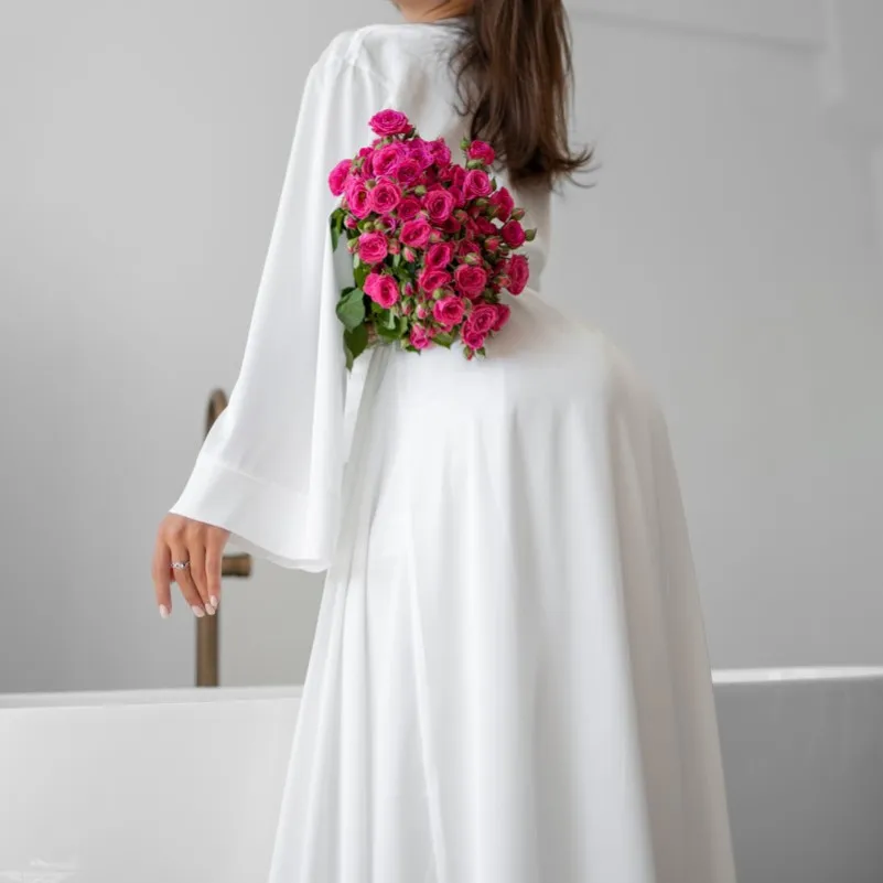 Халат жіночий "Nika robe maxi" white - 5