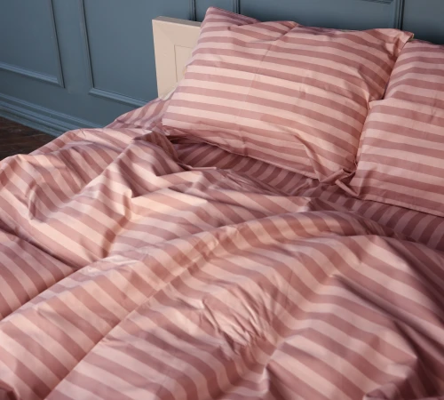 Підковдра Бязь 17-0773 Nude stripes - 2