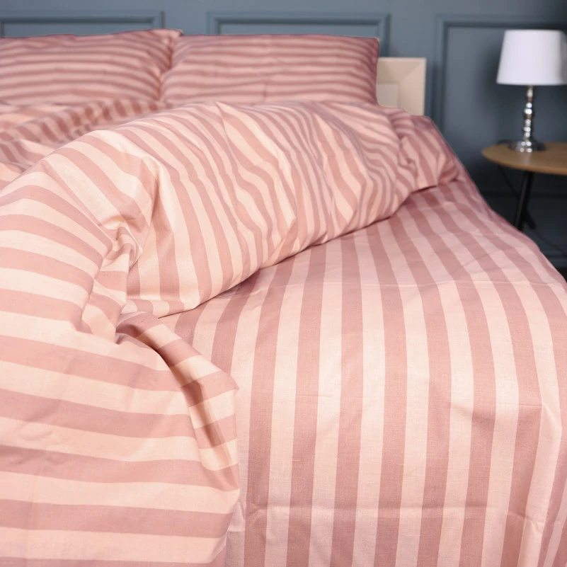 Комплект постільної білизни Бязь 17-0773 Nude stripes - 3