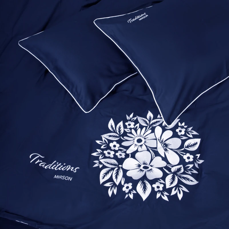 Комплект постільної білизни Сатин 4052 Ocean "Traditions"