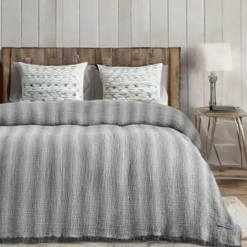 Плед С №1260 Ophelia muslin Antrasit-grey