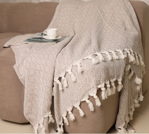 Покрывало Б "Organic Comfort Beige Christmas tree"