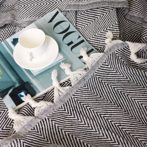 Покрывало  Б "Organic Comfort Black zigzag" - 4