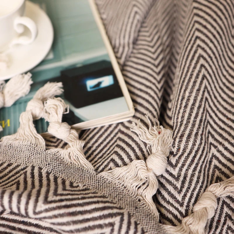 Покрывало Б "Organic Comfort Graphite zigzag" - 1