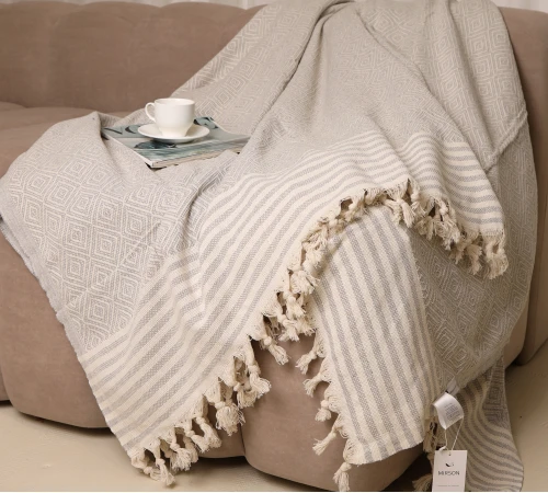 Покрывало Б "Organic Comfort Large gray diamond"