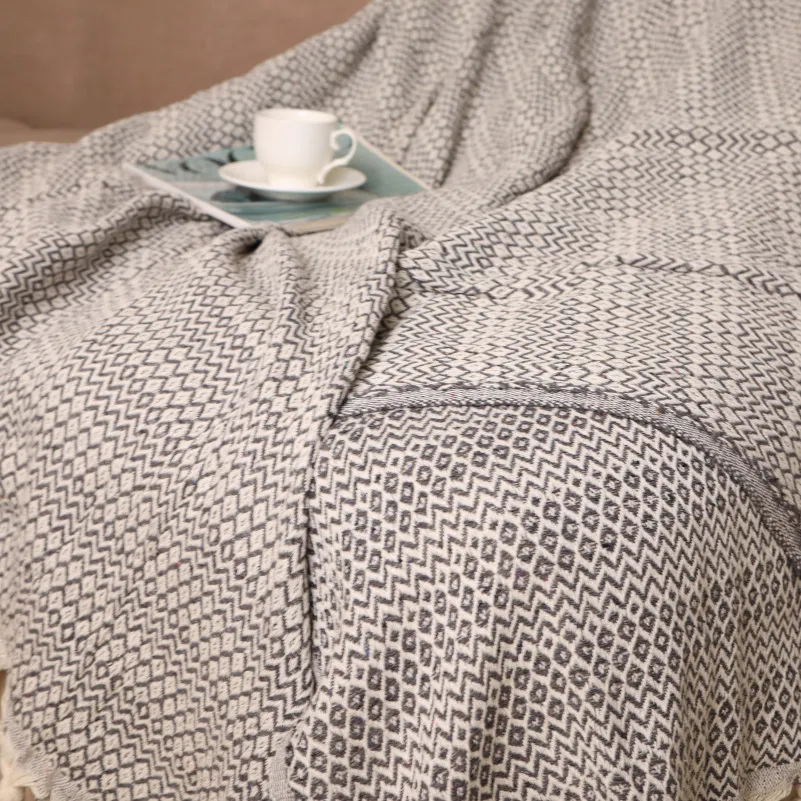Покривало Б "Organic Comfort Rhombus graphite" - 2