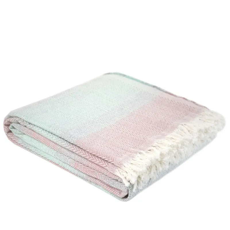 Покривало C №1321 Pink/mint - 2