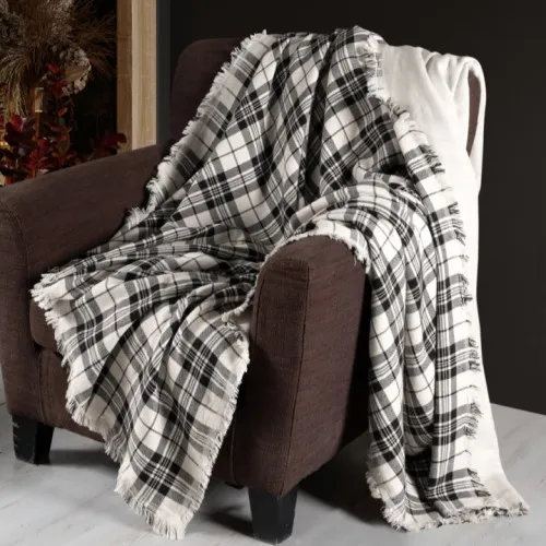 Плед М "Plaid Blanket black"