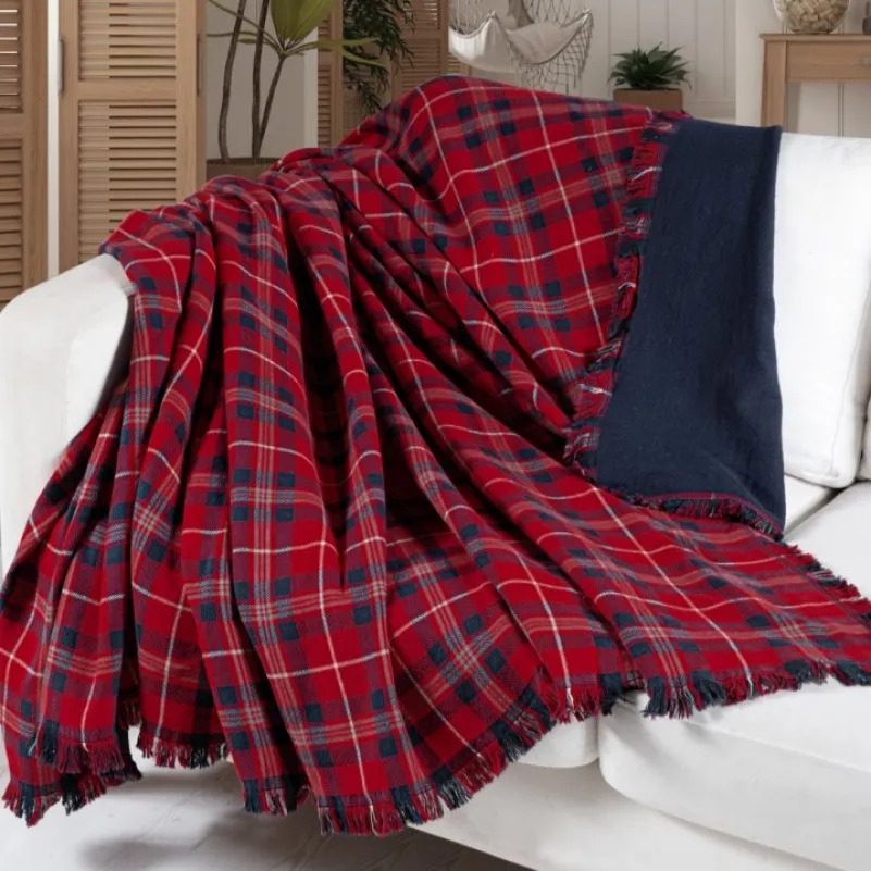 Плед М "Plaid Blanket red"