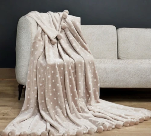 Плед М "Plaid tambourine beige"