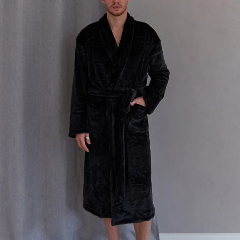  Халат мужской "Plush robe" black