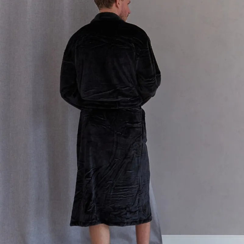  Халат мужской "Plush robe" black - 3