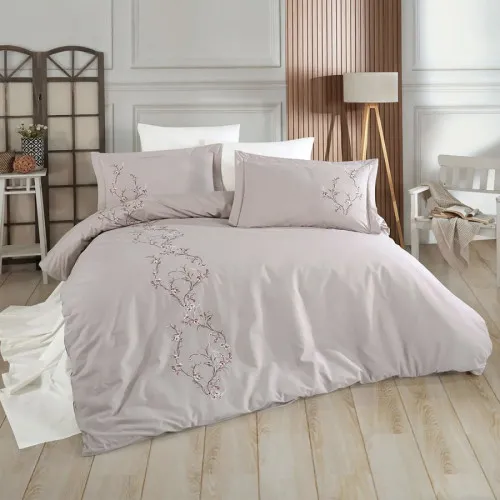 Комплект постільної білизни С №103 Poplin blossom beige - 2