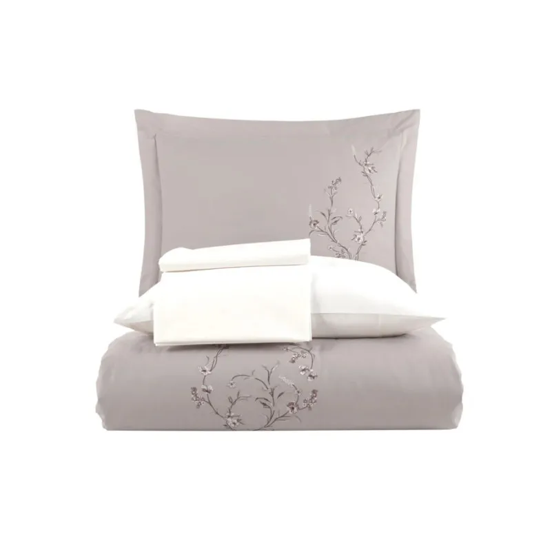 Комплект постільної білизни С №103 Poplin blossom beige - 7