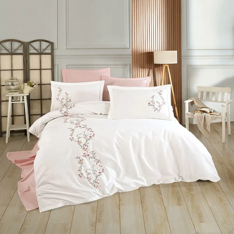 Комплект постільної білизни С №102 Poplin blossom creamy - 1