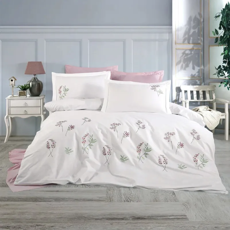 Комплект постільної білизни С №100 Poplin floral - 1