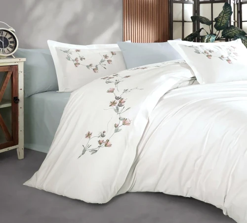 Комплект постільної білизни С №106 Poplin flowers - 2