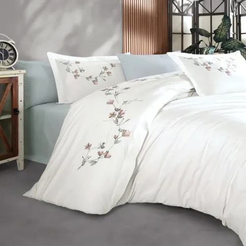 Комплект постільної білизни С №106 Poplin flowers - 2