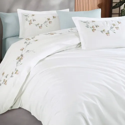 Комплект постільної білизни С №106 Poplin flowers - 3