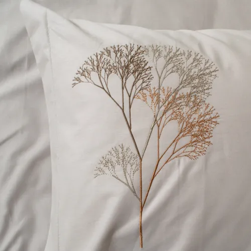 Комплект постільної білизни С №104 Poplin twig design beige - 5