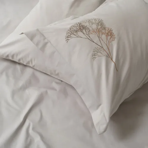 Комплект постільної білизни С №104 Poplin twig design beige
