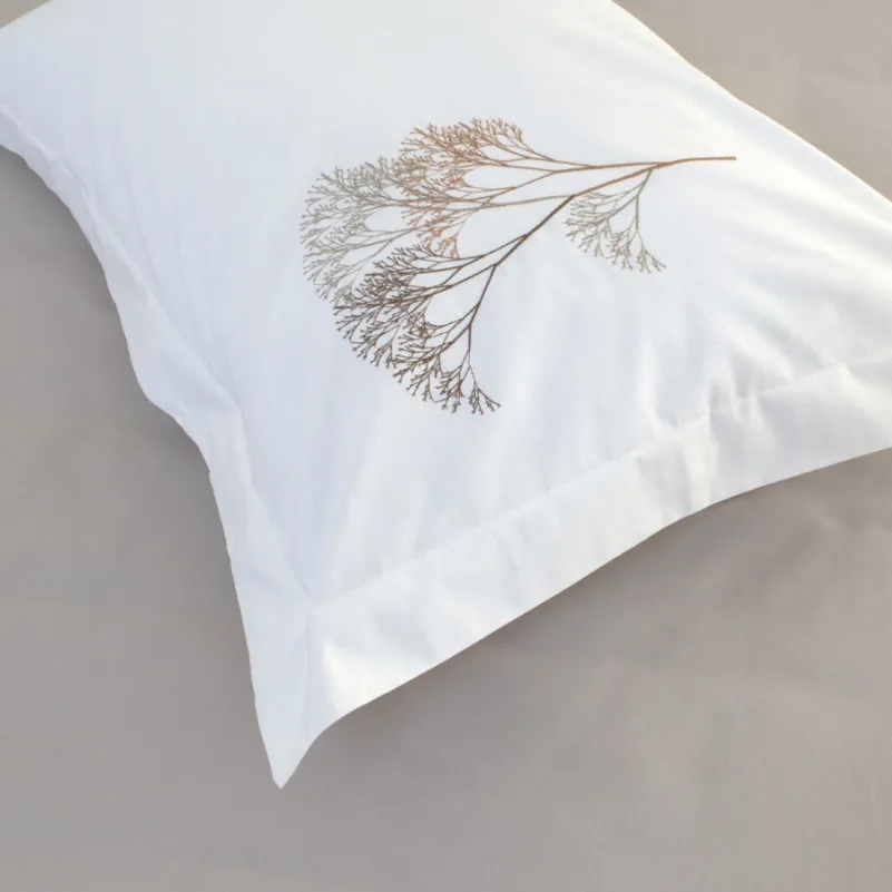 Комплект постільної білизни С №105 Poplin twig design creamy - 5