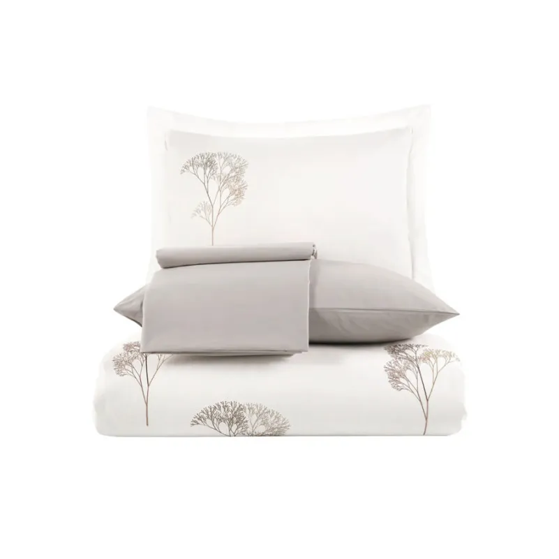 Комплект постільної білизни С №105 Poplin twig design creamy - 7